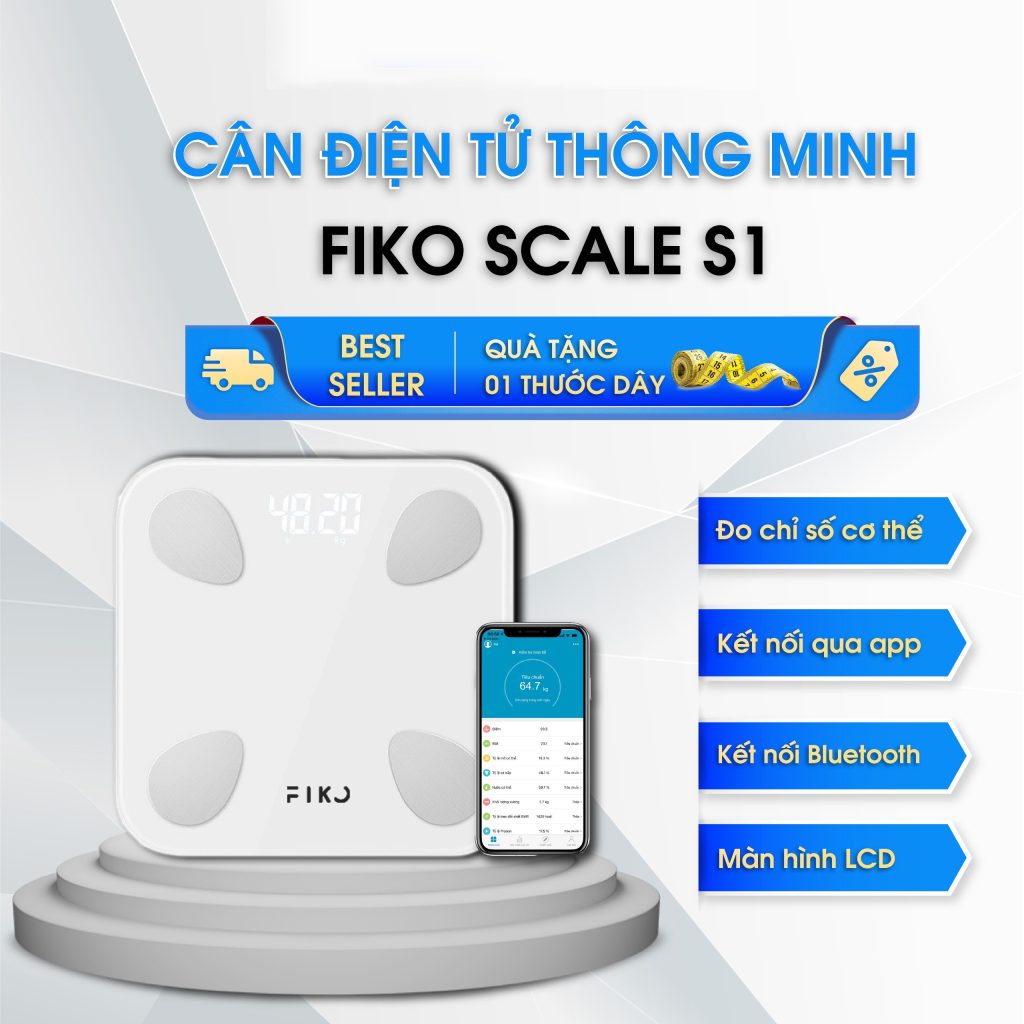 Đánh giá cân sức khỏe điện tử thông minh FIKO Scale S1: Liệu có đáng mua? 